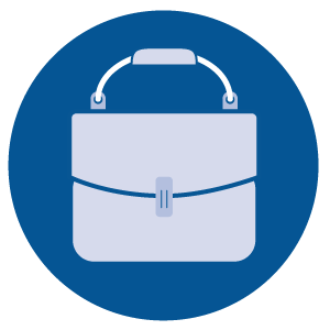 Simple illustration of a briefcase
